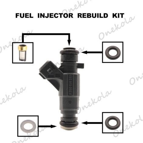 Kit de réparation de joint torique d'injecteur de carburant, filtre et bague d'étanchéité pour X5 X6 Z6 0280156319 018B-171000 (1/2)