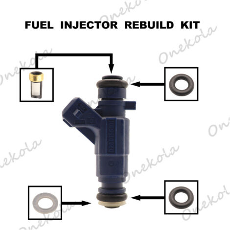 Kit de réparation de joint torique d'injecteur de carburant compatible avec Mercedes Cayenne 0280156101 (1/2)