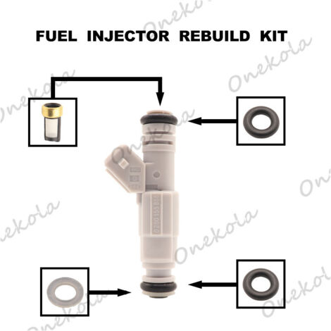 Kit de réparation de joint torique et filtre d'injecteur de carburant pour Ford F-150 Mustang 0280155868 (1/2)