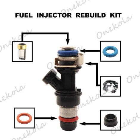 Kit de réparation de joint torique d'injecteur de carburant, compatible avec Buick et Chevrolet 17113553 25317628 (1/2)