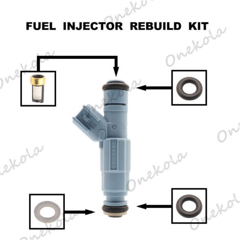 Kit de réparation de joint torique et filtre d'injecteur de carburant compatible avec Jeep Taurus 3.0 0280155849 (1/2)