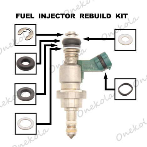 Kit de réparation de joint torique et filtre d'injecteur de carburant applicable à Lexus GS300 3GR 23250-31020 (1/2)