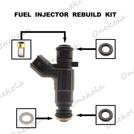 Kit de réparation de joint torique et filtre d'injecteur de carburant compatible avec Buick GL8 3.0L LaCrosse 0280156287 (1/2)