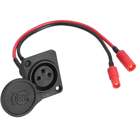 Le port de charge XLR à 3 broches et les prises XLR mâle et femelle sont compatibles avec les trottinettes électriques INOKIM OXO/OX. (1/5)