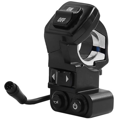 Composant de commutateur de klaxon et de clignotants gauche et droit quatre en un, compatible avec les scooters Kukirin G2Pro/G2Max (1/5)