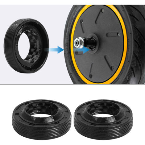 Une paire de joints d'huile en fluoroélastomère pour le cadre moteur du scooter électrique Ninebot MAX G30. (1/5)
