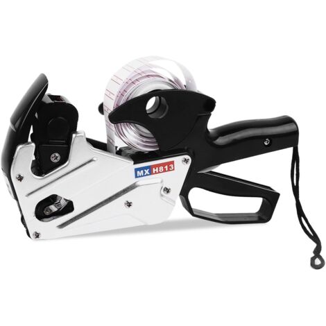 Imprimante d'étiquettes de prix en alliage d'aluminium Crown MX-H813, machine de codage à une seule rangée, imprimante d'étiquettes de prix pour supermarché, impression nette, alimentation en papier e (1/5)