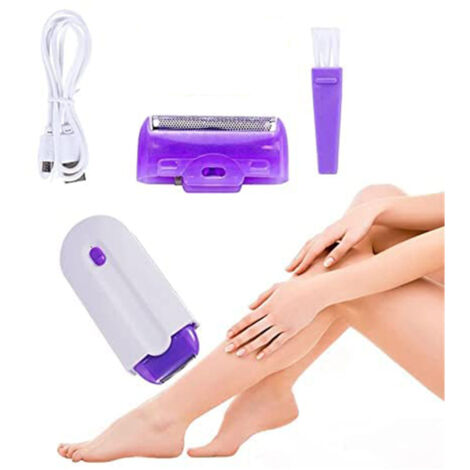 Appareil d'épilation à capteur de lumière bleue, appareil d'épilation laser indolore pour femmes, appareil d'épilation rechargeable, rasoir tactile (1/5)