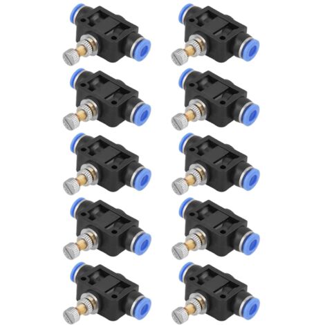 10 raccords rapides pour vanne d'étranglement de tuyau de 6 mm LSA-6 (Vanne d'étranglement de tuyau - 6 mm) (1/5)