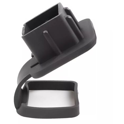 Accessoires de modification automobile : cache-poussière, bouchon anti-poussière pour crochet de remorquage, protection carrée noire (1/5)