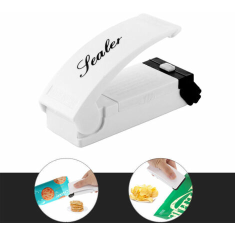 Mini machine portable de scellage de sacs en plastique pour usage domestique, livrée sans piles. (1/5)