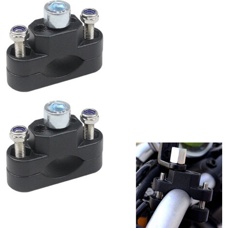 Support d'extension pour moto, support d'extension multifonctionnel pour rétroviseur de scooter électrique avec éclairage LED et support de téléphone (1/3)