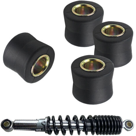Bague de retenue de silentbloc d'amortisseur arrière pour véhicule électrique, bague en caoutchouc d'amortisseur arrière pour moto, fixation de boulon de fourche arrière pour vélo électrique. (1/5)