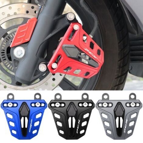 Convient pour la modification Haojue UHR150 PCX NS150 : cache de protection d'étrier avant, protection anti-collision, coque décorative de pompe de frein (bleue). (1/5)