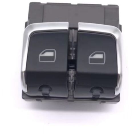 Compatible avec les modèles Audi A5, S5, RS5 8K0 959 851 G de lève-vitre à double interrupteur 2010-2016 avec placage chromé.