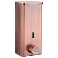 Distributeur de savon mural en acier inoxydable 304 avec pompe à pression en cuivre, idéal pour les salles de bains, les cuisines et les hôtels. Distribution du savon par simple pression.