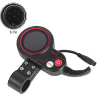 Écran LED 6 broches pour compteur de vitesse de scooter électrique Kukirin M4 (accessoire de tableau de bord)