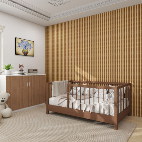 Panel revestimiento pared alistonado efecto madera poliestireno Calora Wide Line Natural 270x12.2x2 cm (0.33 m²)