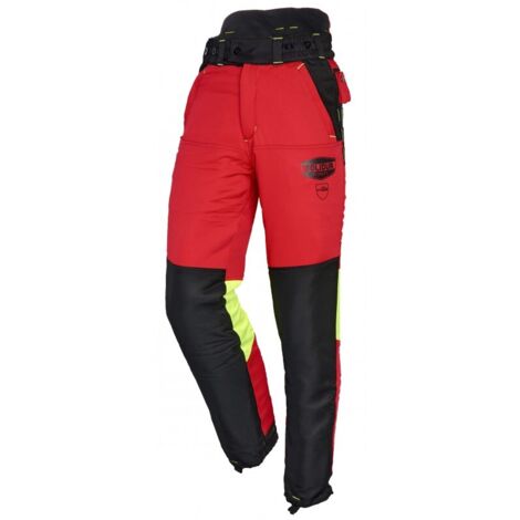 Solidur – Pantalon de sécurité CL1 TYPE A – Doublure extensible – Traitement hydrofuge – Forte visibilité – Confort optimal pour bucheronnage