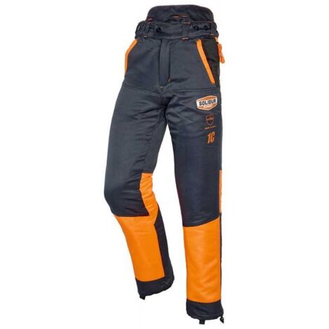 Solidur – Pantalon de bucheronnage classe 1A – Protection anti-coupure 20 m/s – 5 couches – Taille 3XL – Tissu polyester hydrofuge