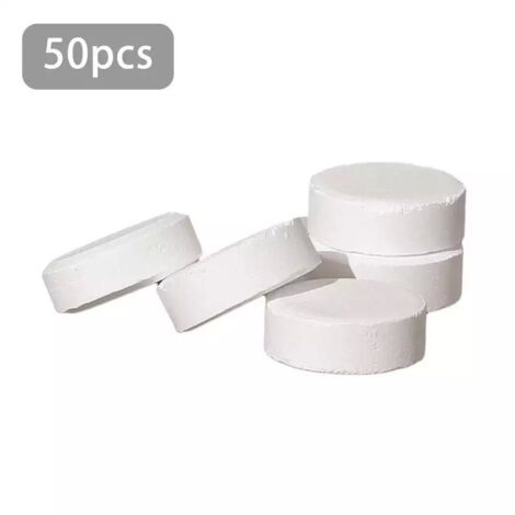 Desinfektionstabletten für Schwimmbäder, Brausetabletten, Desinfektionstabletten auf Basis von Trichlorisocyanursäure, Chlortabletten, schnell auflösende Tabletten, 50 Tabletten. (1/2)