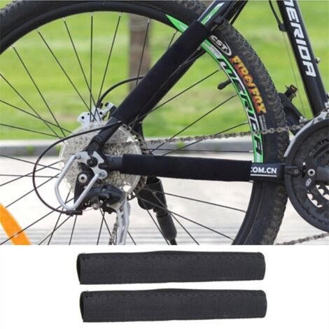 Rahmenschutz für Fahrräder – 2er-Pack Klebefolien/Schutzfolien für den unteren Rahmenbereich zum Schutz vor Stößen und Kettenfett (1/4)