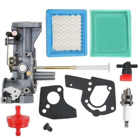 Kompatibel mit Vergaser 498298, inklusive Luftfilter und Zündkerze für Briggs & Stratton Motoren 498298, 495426, 692784, 495951, 492611 und 490533 (5 PS) (1/4)