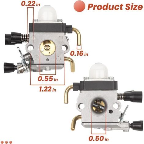 Ersatzvergaser, Stihl-Vergaser, passend für STIHL FC55, FC75, FC85, FS310, FS38, FS45, FS45C, FS45L, FS46, FS55, FS55C, FS55R, FS55T, FS55T, FS74, FS76, FS80, FS855, FS85HL45, HL75, HS45, HS75, HS80, (1/3)