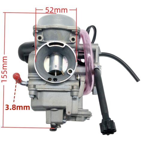 Der 35-mm-Vergaser PD35JL eignet sich für 350-cm³-, 366-cm³- und 400-cm³-Vierzylinder-Geländefahrzeuge, einschließlich der kompletten ATV-Drosselklappeneinheit (606-036).