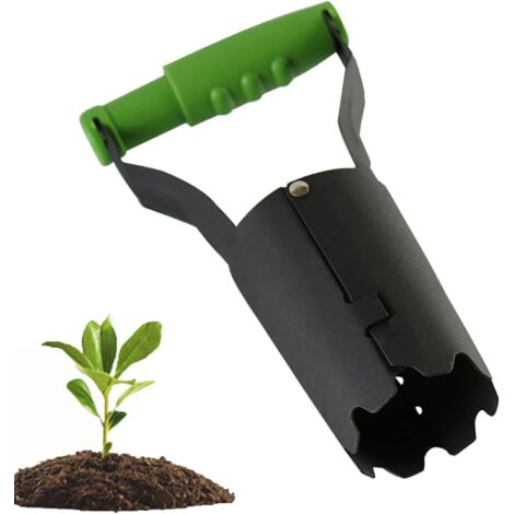 Pflanz- und Umpflanzwerkzeug für Blumenzwiebeln mit Tiefenanzeige und automatischem Erdaushub – Gartenbohrer für perfekt gegrabene Löcher, ideal zum Pflanzen von Blumenzwiebeln, Setzlingen und Topfblu (1/4)