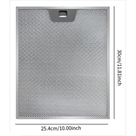 Kompatibel mit GE Dunstabzugshauben-Fettfiltern, WB02X24871 300x254x8mm, hocheffizienter Aluminiumfilter, Ersatzteilset für Dunstabzugshauben.