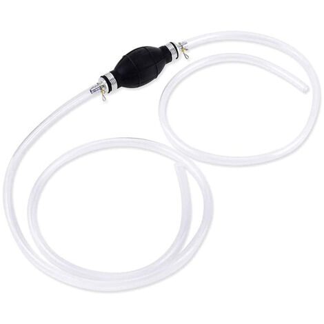 Handbetriebene Benzinpumpe, manuelle Kraftstoffpumpe, tragbarer 8-mm-Saugschlauch (mit Schlauch), tragbare Kraftstoffförderpumpe, Notkraftstoffpumpe (transparent)