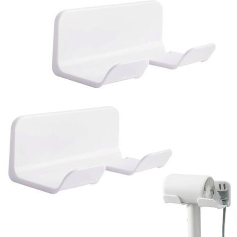 2-teiliger Haartrocknerhalter, Wandhaartrocknerhalter, Haartrocknerständer, Haartrocknerhalterungen, Wandhaartrocknerhalter fürs Badezimmer (1/5)