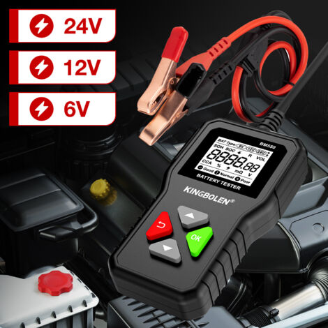 Das professionelle Batterietest- und Diagnosegerät BM550 (6V, 12V, 24V) verfügt über ein multifunktionales intelligentes Digitaldisplay und eignet sich für Autos, Motorräder und Elektrofahrzeuge. (1/5)