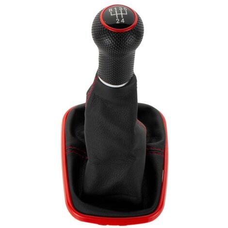 Geeignet für Golf 4. Ganghebel, Schalthebelabdeckung für Schaltgetriebe, Autoteile, rote Linie, roter Kreis, großes Loch, 5. Gang, ein Satz. (1/4)