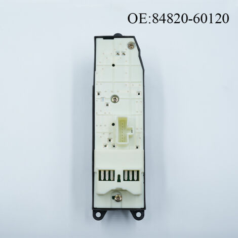 84820-60120 Gilt für den elektrischen Fensterheberschalter auf der rechten Seite für Toyota Land Cruiser Modelle der Baujahre 1998-2002. (1/4)