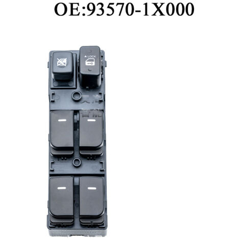 Die Referenznummer 93570-1X000 ist für elektrische Fensterheberschalter in den Fensterhebermechanismen von Hyundai- und Kia-Fahrzeugen geeignet. (1/4)