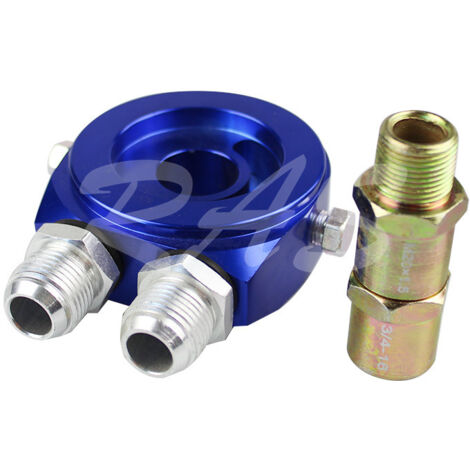 Zubehör für Fahrzeugmodifikationen: Öltemperaturanzeige, Ölpumpe, AN10 Öldruckmesseradapter, blau, 1 Stück.