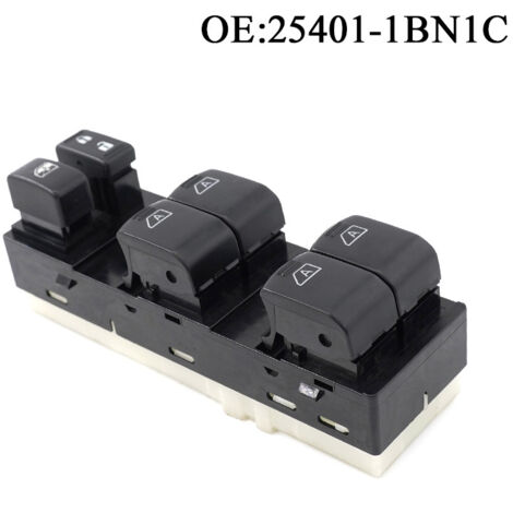 25401-1BN1C ist ein Schalter für das elektrische Fensterheber vorne links eines Nissan Infiniti Fahrzeugs. (1/4)