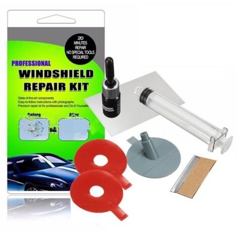Windschutzscheiben-Reparaturset, 7-teiliges Set für die Reparatur von Autofenstern. (1/5)