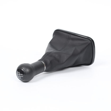 Passend für Volkswagen Bora und Golf 4, Schaltknauf für manuelle Schaltung, schwarz, Durchmesser 23 mm, 6 Gänge, ein Stück pro Packung. (1/4)