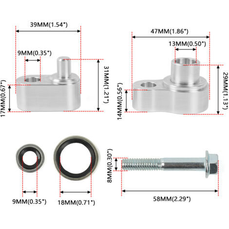 Dichtungssatz für die hintere Klimaanlage für Chevrolet Blazer und GMC Envoy 07-15 (eine Packung) (1/4)