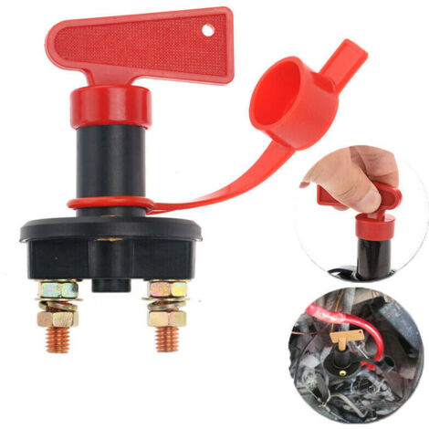 Hauptdrehschalter für 12/24-V-Autobatterie, M10-Gewinde, Hochstrom, YD084, 2 Positionen (1/5)