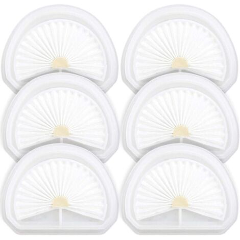 SHINING HOUSE 6er-Pack VLPF10 Staubsaugerfilter für Black and Decker Dustbuster HLVA315J HLVA320J00 N575266 HLVA325JP07 Handstaubsauger, ersetzt Teilenummer VLPF10, N600601