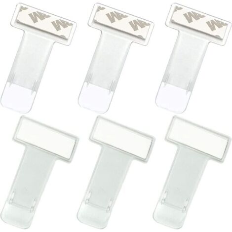 SHINING HOUSE Windschutzscheiben-Ticket-Clip, Parkticket-Clip, Parkkartenhalter, Kunststoff-Parkticket-Clip, selbstklebender Ticket-Clip, für Auto-Windschutzscheibe (6 Stück)