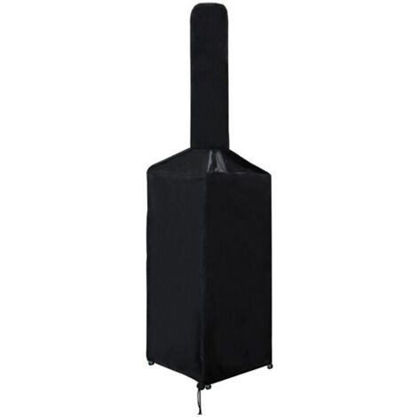 SHINING HOUSE Schwarze Pizzaofen-Abdeckung für den Außenbereich, wasserdicht, staubdicht, Pizzaofen-Schutz, wetterfest, staubdicht, Pizzaofen-Grill-Regenschutz (65 x 45 x 107 x 165 cm)