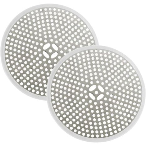 SHINING HOUSE 2er-Pack Duschabflussfilter, Abwasserstopfen, Abflussfilter, Haarfilter, 11,9 cm, Edelstahl, Duschabfluss für Badezimmer, Küche und Toilette