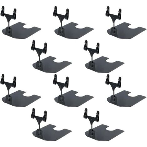 SHINING HOUSE 10 Stück Pinnwand-Etiketten-Display-Schilder, Lebensmitteletiketten, personalisierte Schilder-Embleme, Clip-Halter, Buffet-Etiketten-Display-Halter, schwarz, 8 x 6,5 x 5 cm
