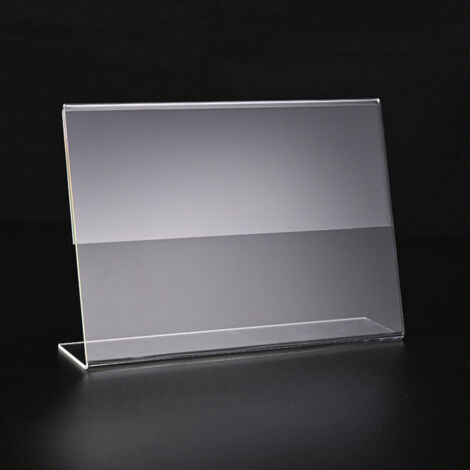 SHINING HOUSE Transparente Acryl-Etiketten, Preisetikettenhalter, 10 Stück Schilder-Display-Kartenhalter, transparente Display-Halter für Regal, Waren (6 x 4 cm)