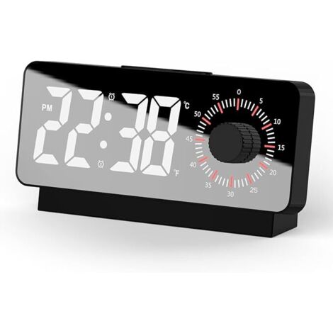 SHINING HOUSE Digitaluhr, Lichtwecker mit Timer, Schlummerfunktion, Morgenwecker mit Temperatur und Datum, 12/24-Stunden-Format, digitaler Wecker